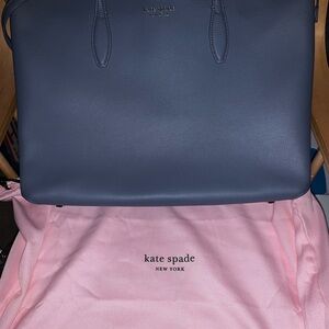 Kate Spade Gray and Blue Laptop Bag